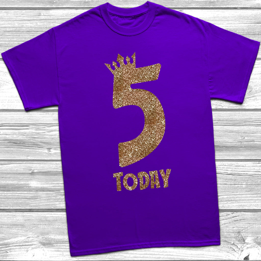 Get trendy with Glitter Five Today T-Shirt -  available at DizzyKitten. Grab yours for £9.45 today!