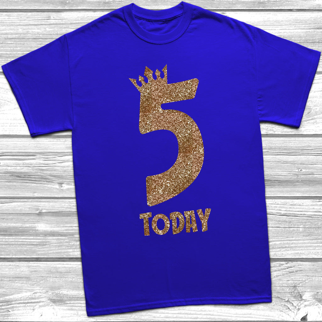 Get trendy with Glitter Five Today T-Shirt -  available at DizzyKitten. Grab yours for £9.45 today!