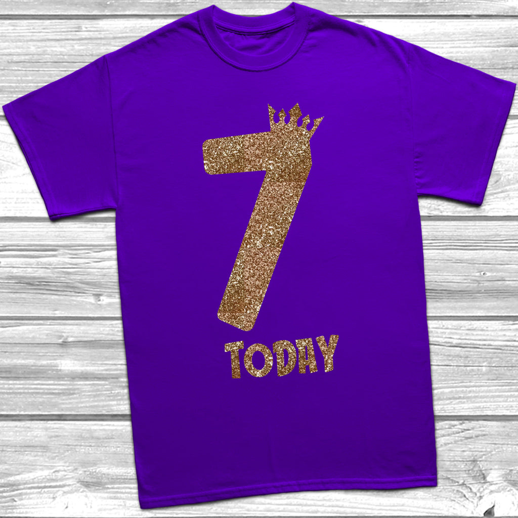 Get trendy with Glitter Seven Today T-Shirt -  available at DizzyKitten. Grab yours for £9.45 today!