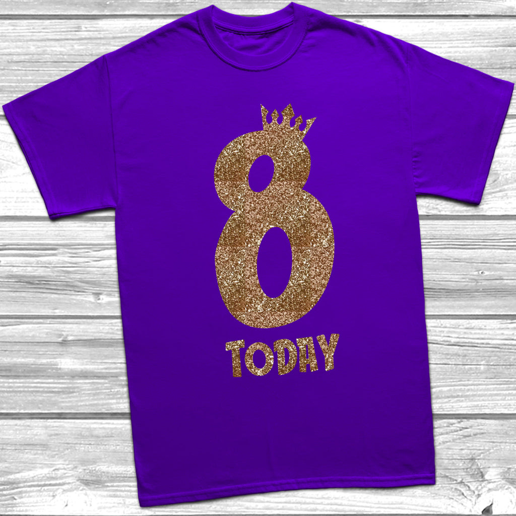 Get trendy with Glitter Eight Today T-Shirt -  available at DizzyKitten. Grab yours for £9.45 today!