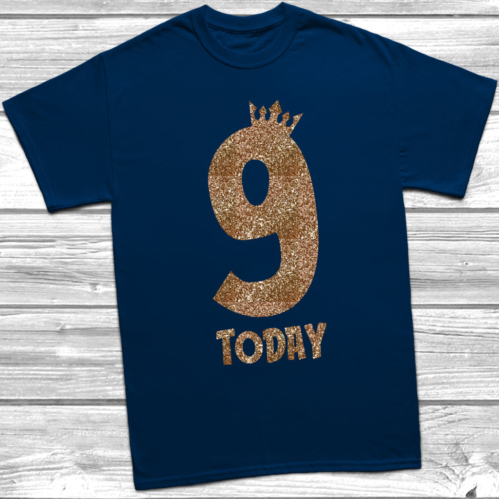 Get trendy with Glitter Nine Today T-Shirt -  available at DizzyKitten. Grab yours for £9.45 today!