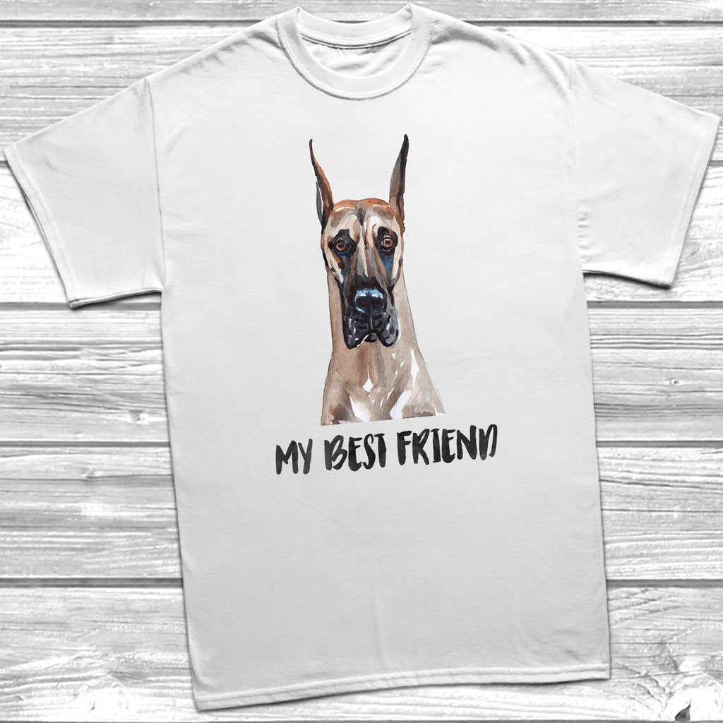 Get trendy with My Best Friend Great Dane T-Shirt - T-Shirt available at DizzyKitten. Grab yours for £11.95 today!