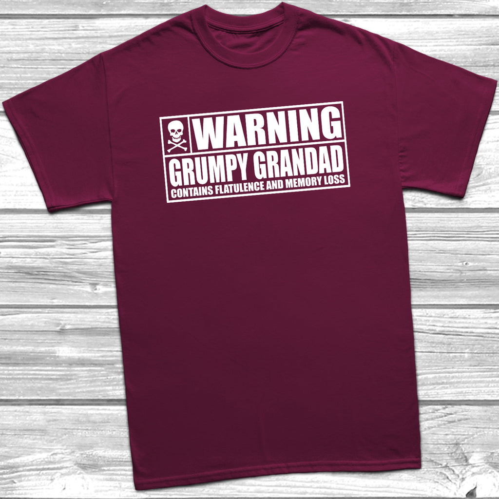 Get trendy with Warning Grumpy Grandad T-Shirt - T-Shirt available at DizzyKitten. Grab yours for £9.95 today!