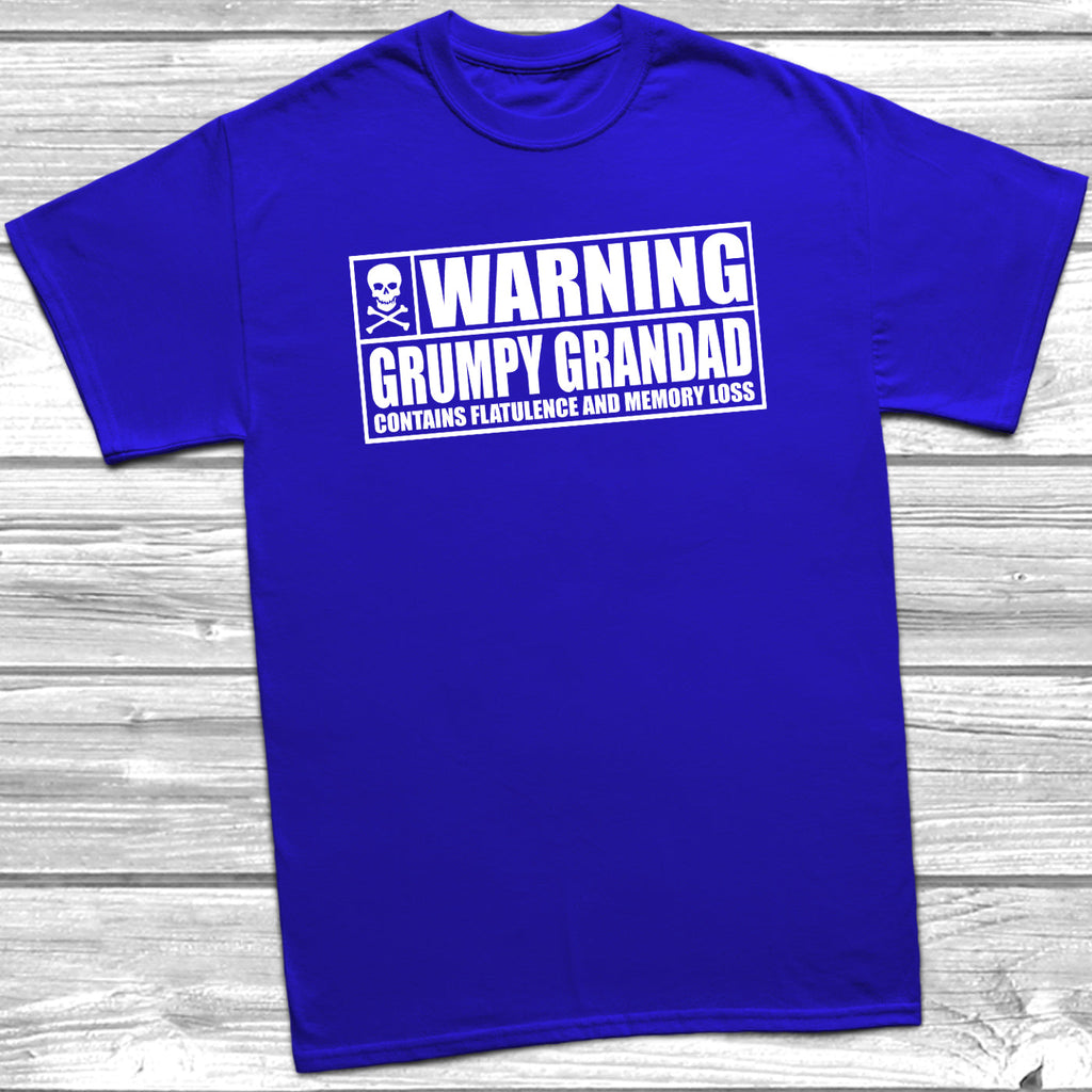 Get trendy with Warning Grumpy Grandad T-Shirt - T-Shirt available at DizzyKitten. Grab yours for £10.45 today!
