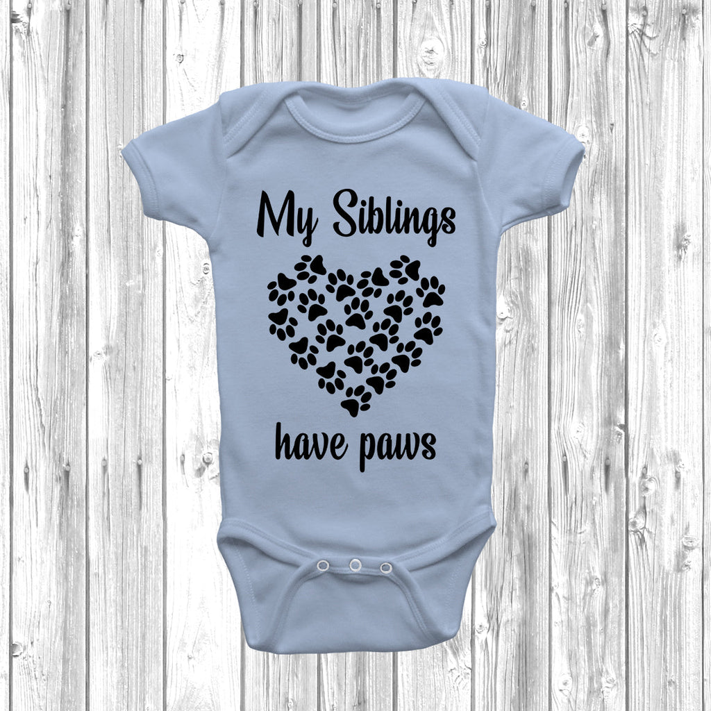Get trendy with My Big Siblings Have Paws Hearts Baby Grow - Baby Grow available at DizzyKitten. Grab yours for £8.99 today!