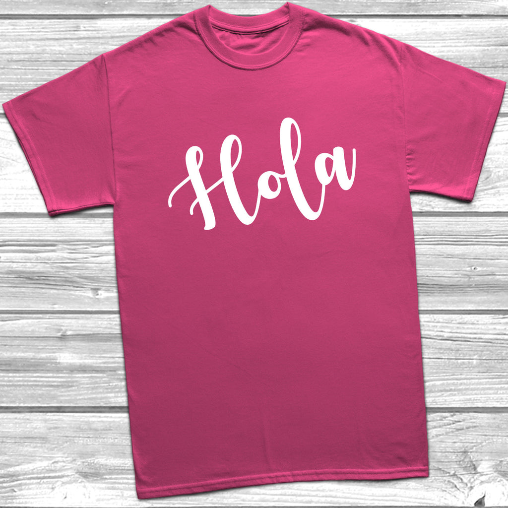 Get trendy with Hola T-Shirt - T-Shirt available at DizzyKitten. Grab yours for £8.99 today!