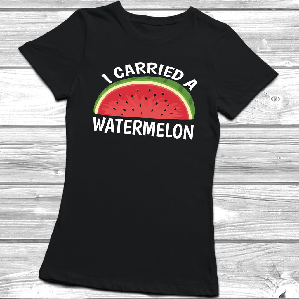 Get trendy with I Carried A Watermelon T-Shirt - T-Shirt available at DizzyKitten. Grab yours for £8.99 today!