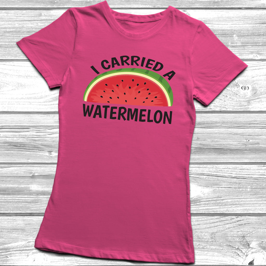 Get trendy with I Carried A Watermelon T-Shirt - T-Shirt available at DizzyKitten. Grab yours for £8.99 today!