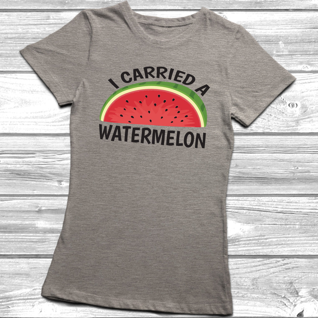 Get trendy with I Carried A Watermelon T-Shirt - T-Shirt available at DizzyKitten. Grab yours for £8.99 today!