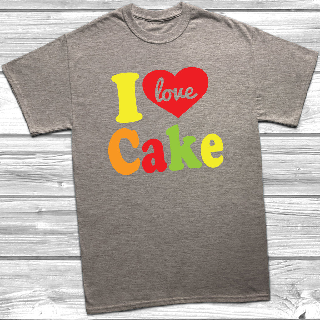 Get trendy with I Love Cake T-Shirt - T-Shirt available at DizzyKitten. Grab yours for £10.49 today!