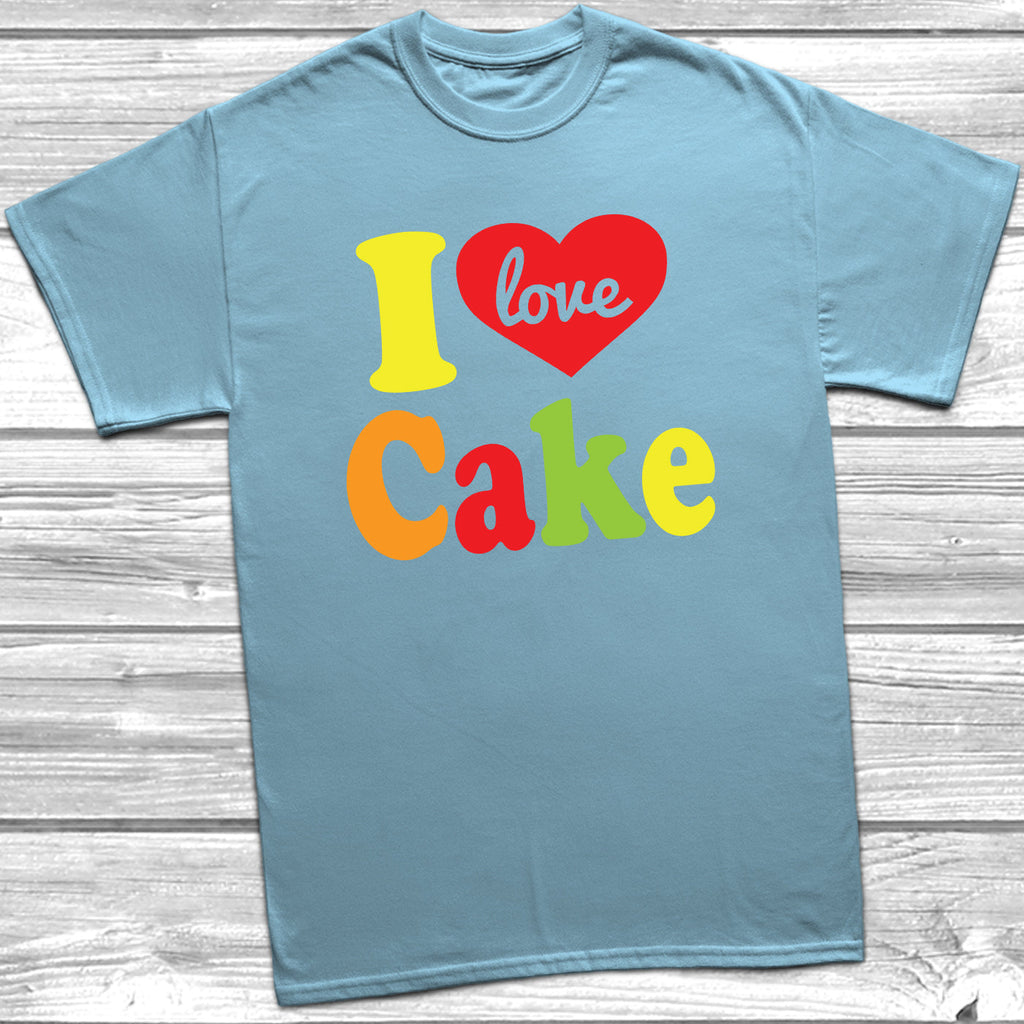 Get trendy with I Love Cake T-Shirt - T-Shirt available at DizzyKitten. Grab yours for £10.49 today!