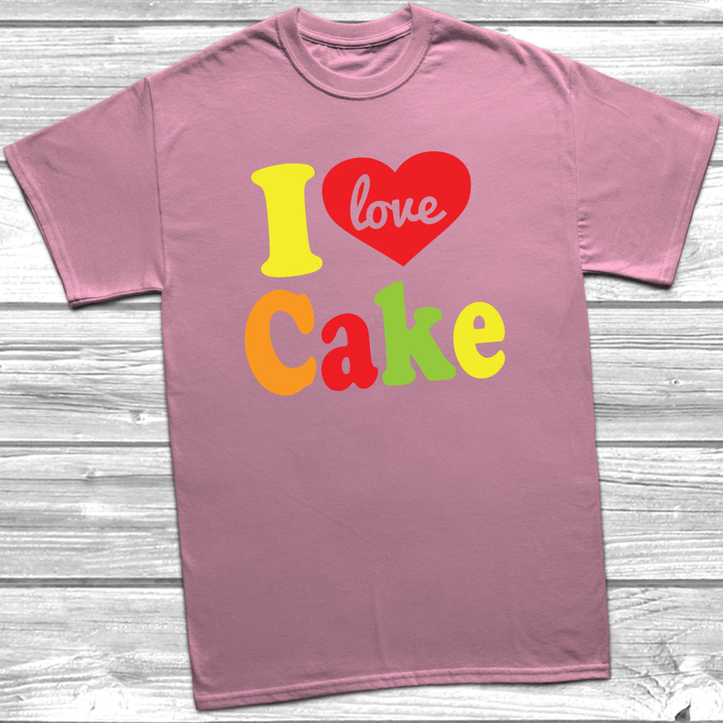 Get trendy with I Love Cake T-Shirt - T-Shirt available at DizzyKitten. Grab yours for £10.49 today!