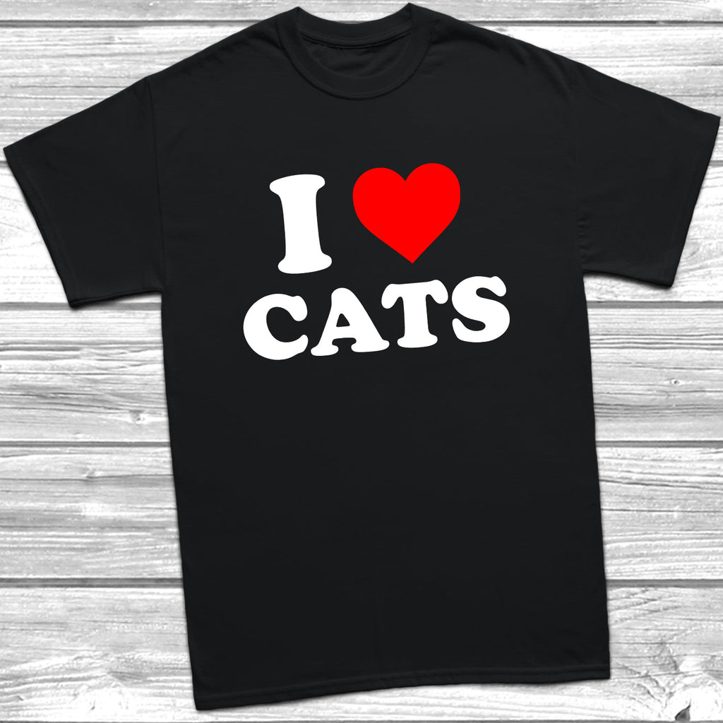 Get trendy with I Love Cats T-Shirt - T-Shirt available at DizzyKitten. Grab yours for £9.49 today!
