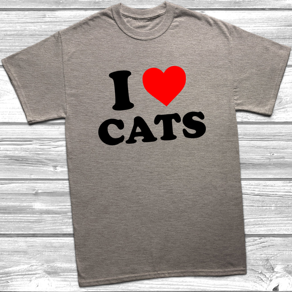 Get trendy with I Love Cats T-Shirt - T-Shirt available at DizzyKitten. Grab yours for £9.49 today!