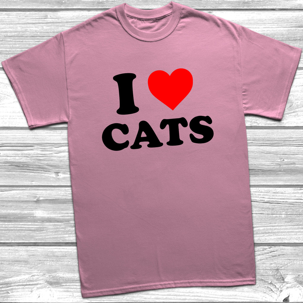 Get trendy with I Love Cats T-Shirt - T-Shirt available at DizzyKitten. Grab yours for £9.49 today!