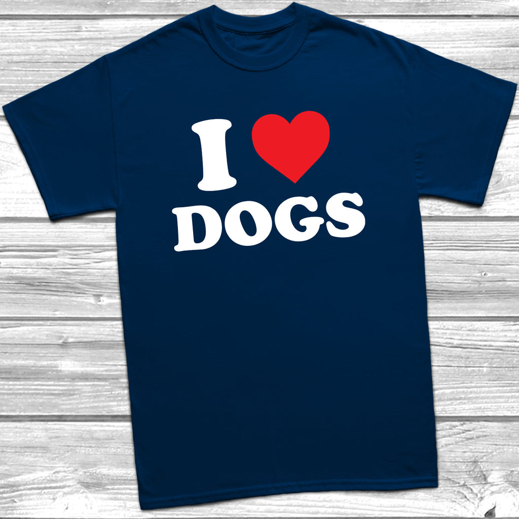 Get trendy with I Love Heart Dogs T-Shirt - T-Shirt available at DizzyKitten. Grab yours for £9.49 today!