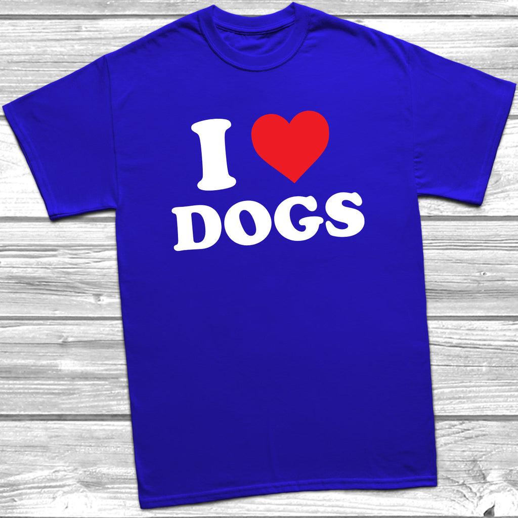 Get trendy with I Love Heart Dogs T-Shirt - T-Shirt available at DizzyKitten. Grab yours for £9.49 today!