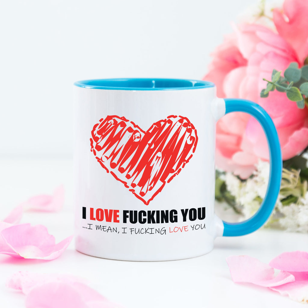 Get trendy with I Love Fucking You Coloured Mug - Mug available at DizzyKitten. Grab yours for £9.49 today!