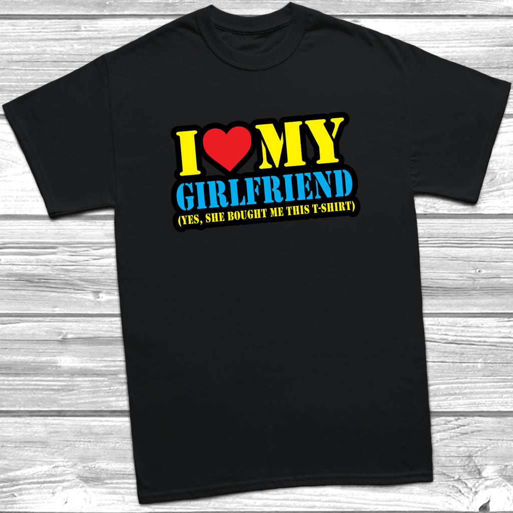 Get trendy with I Love My Girlfriend T-Shirt - T-Shirt available at DizzyKitten. Grab yours for £10.49 today!