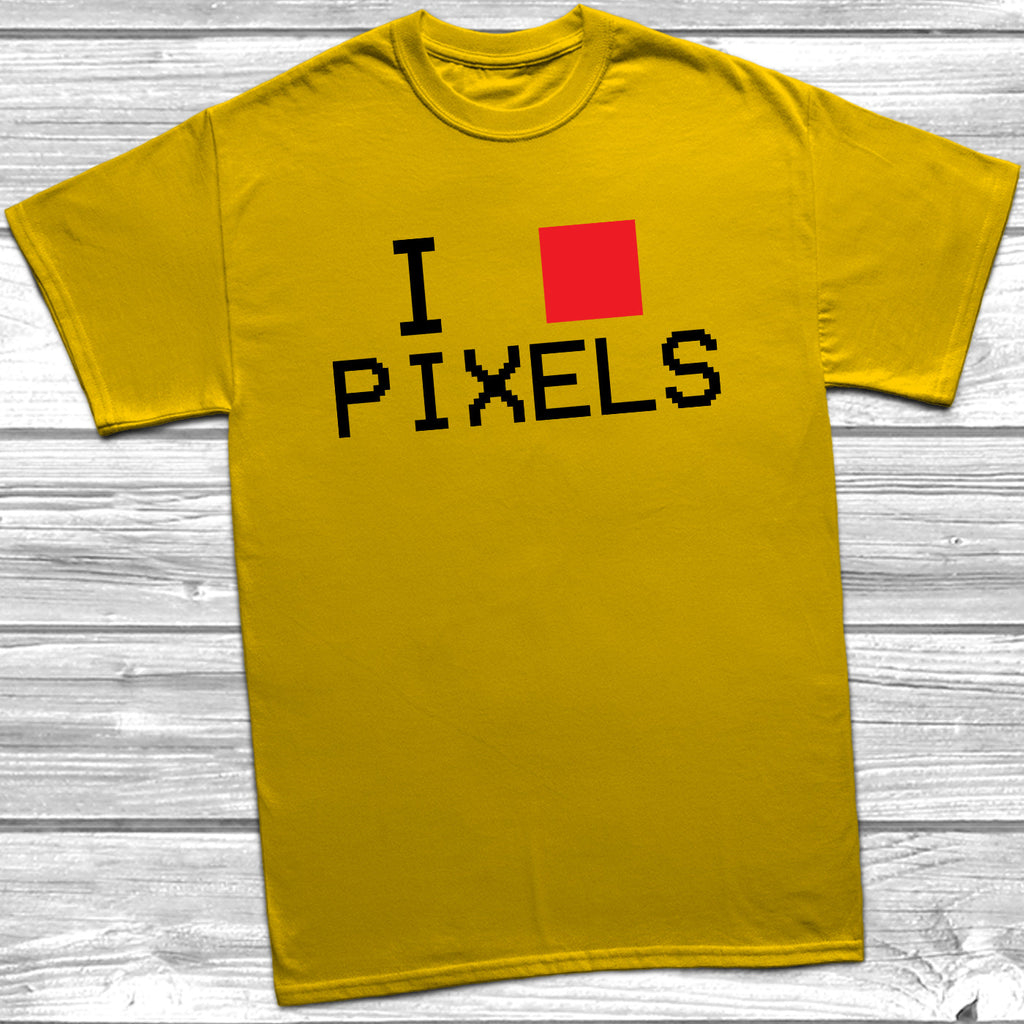 Get trendy with I Love Pixels T-Shirt - T-Shirt available at DizzyKitten. Grab yours for £8.99 today!