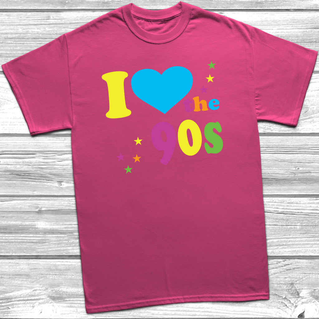 Get trendy with I Love The 90's T-Shirt - T-Shirt available at DizzyKitten. Grab yours for £9.99 today!