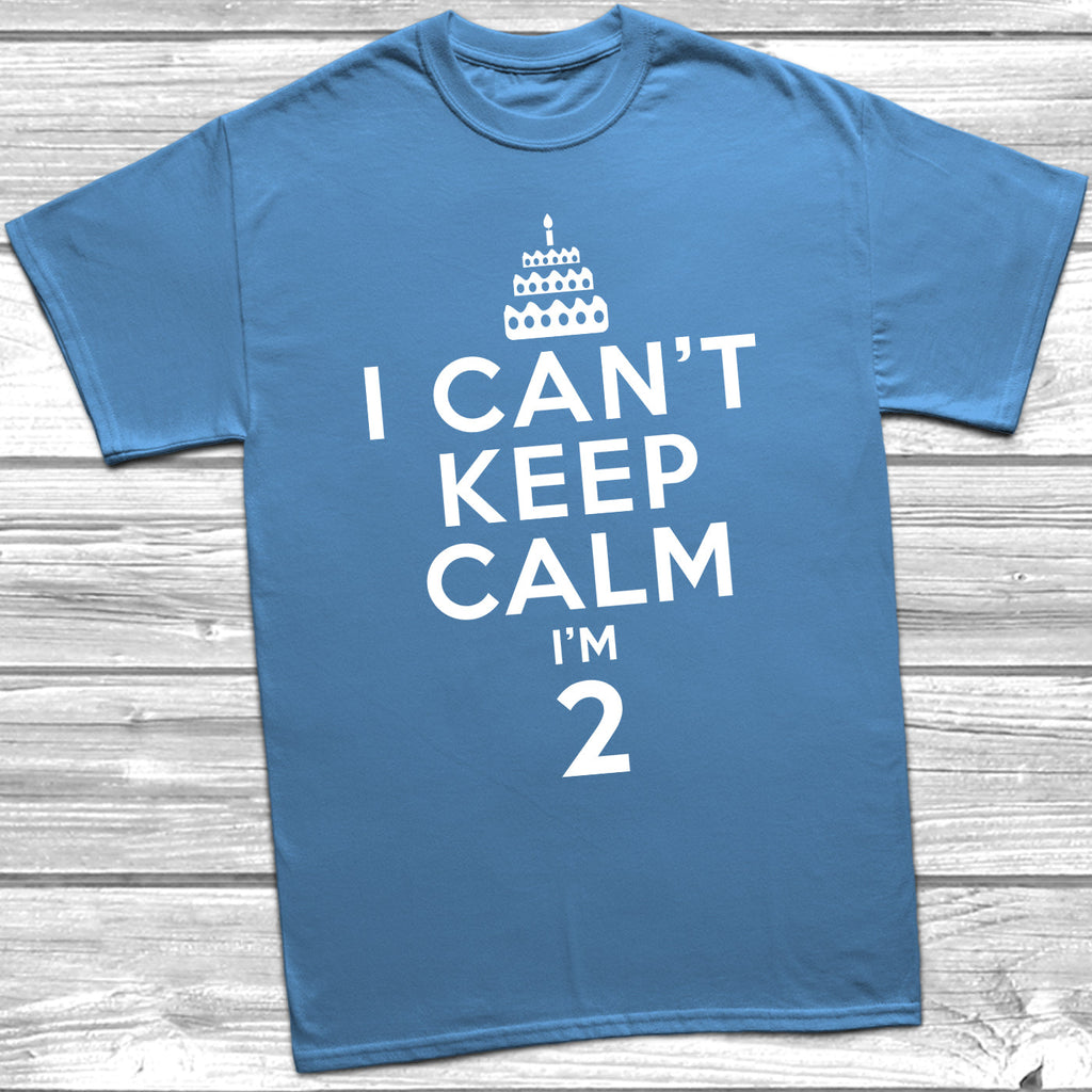 Get trendy with I Can't Keep Calm I'm 2 T-Shirt - T-Shirt available at DizzyKitten. Grab yours for £8.95 today!