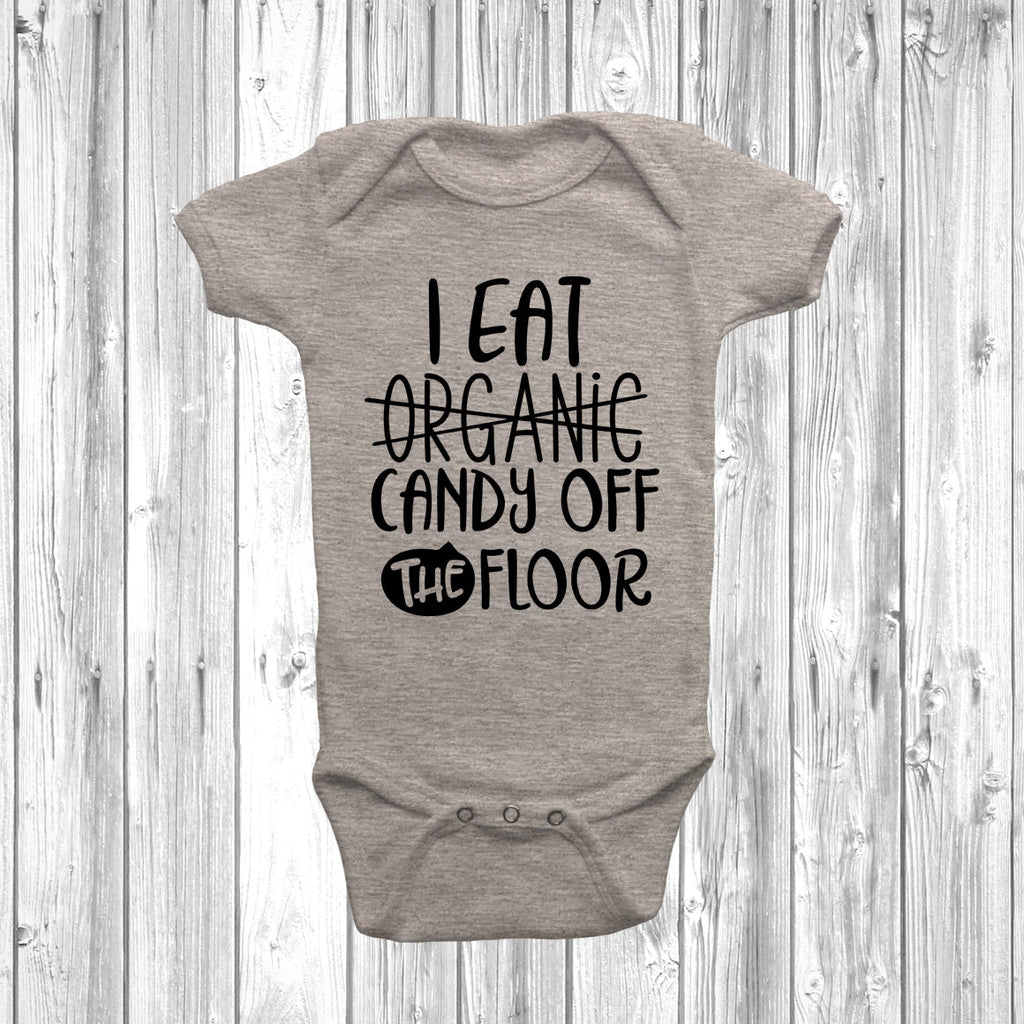 Get trendy with I Eat Candy Off The Floor Baby Grow - Baby Grow available at DizzyKitten. Grab yours for £8.45 today!