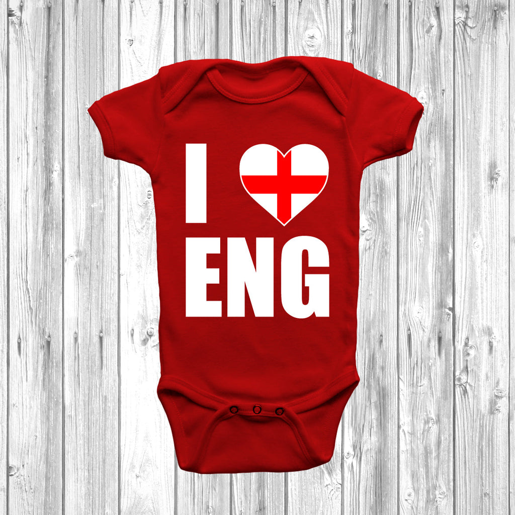 Get trendy with I Love England Baby Grow - Baby Grow available at DizzyKitten. Grab yours for £8.95 today!