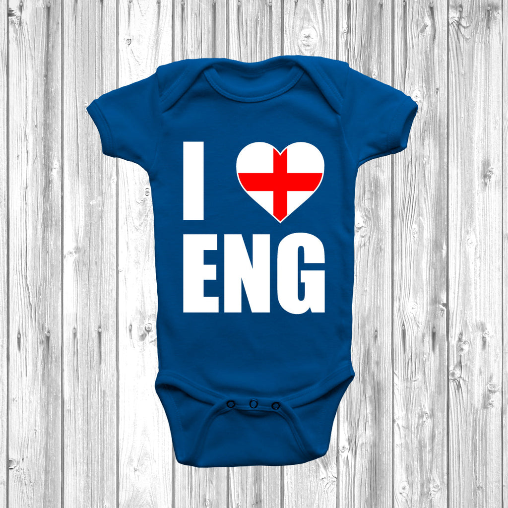 I Love England Baby Grow Only at DizzyKitten