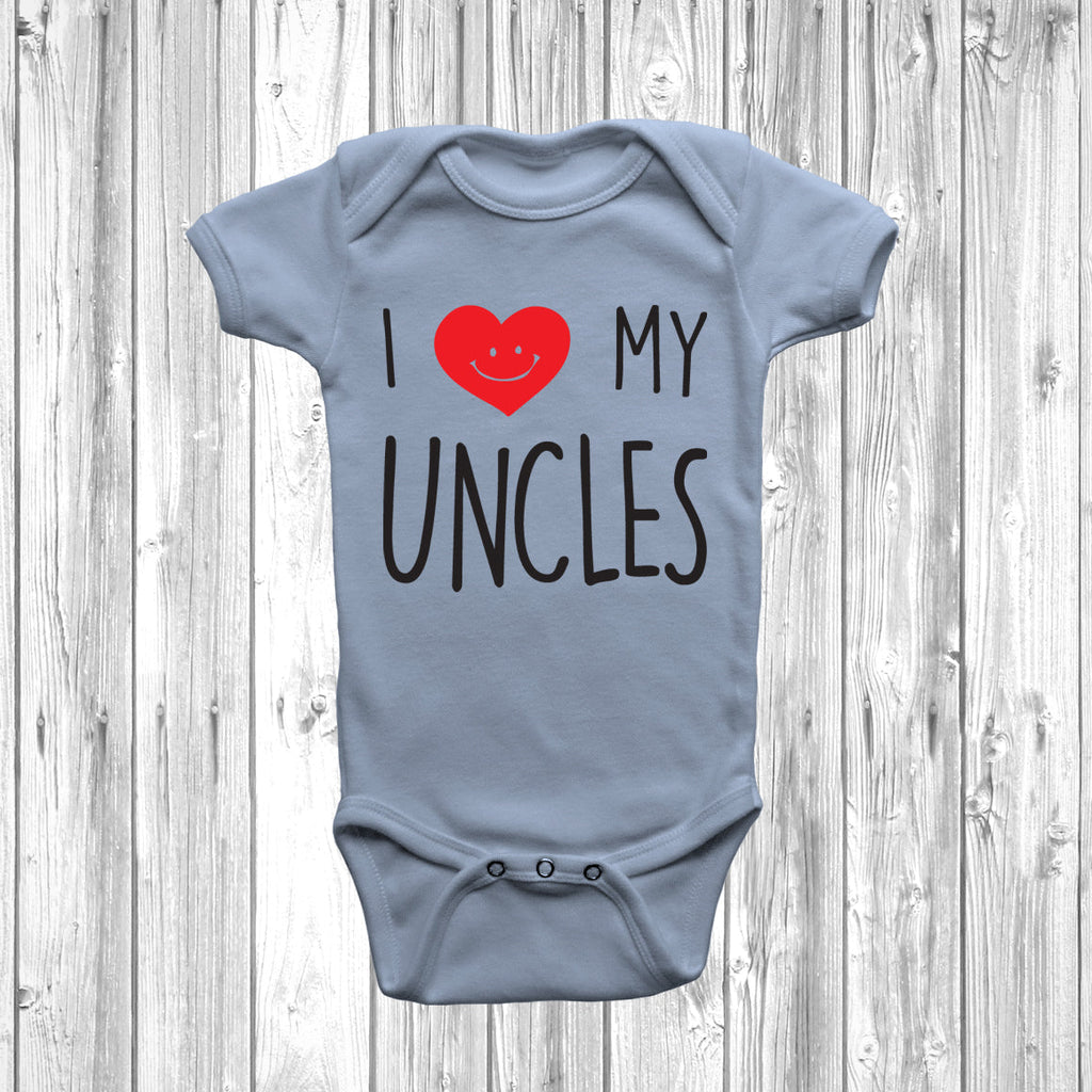 Get trendy with I Love My Uncles Baby Grow - Baby Grow available at DizzyKitten. Grab yours for £8.95 today!