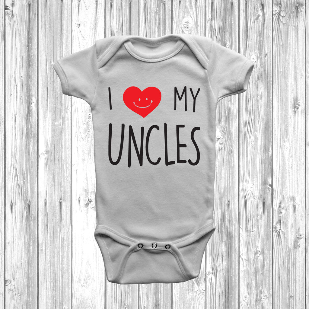 Get trendy with I Love My Uncles Baby Grow - Baby Grow available at DizzyKitten. Grab yours for £8.95 today!