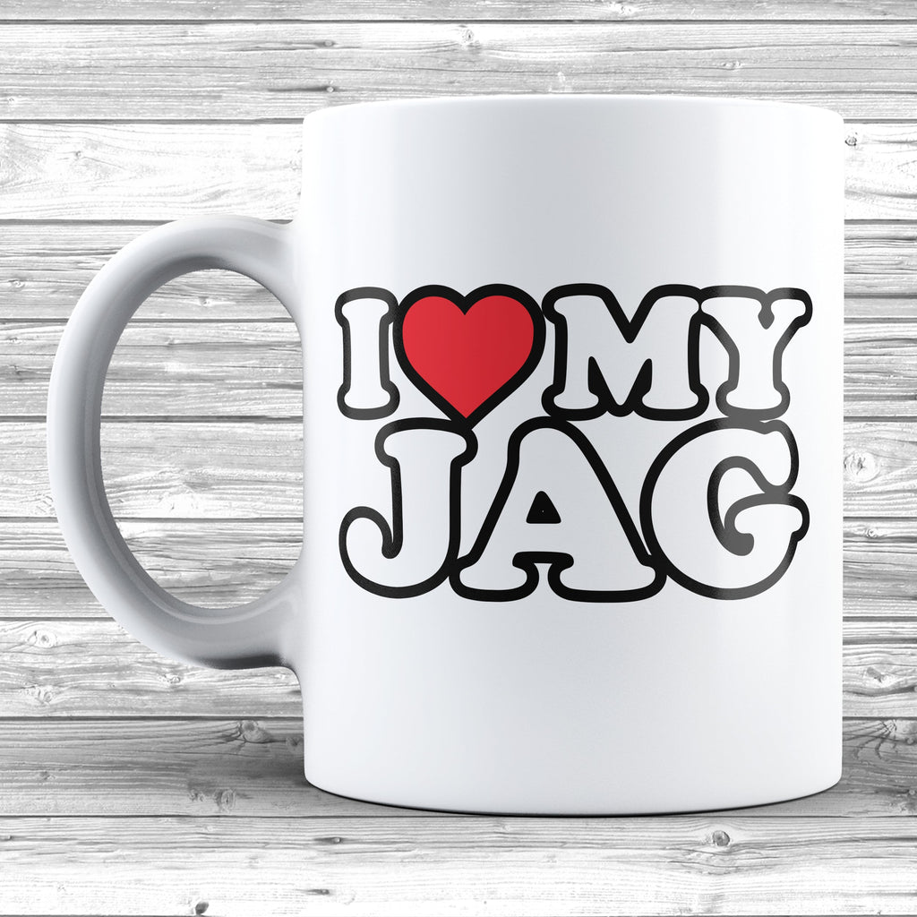 Get trendy with I Love My Jag Mug - Mug available at DizzyKitten. Grab yours for £8.85 today!