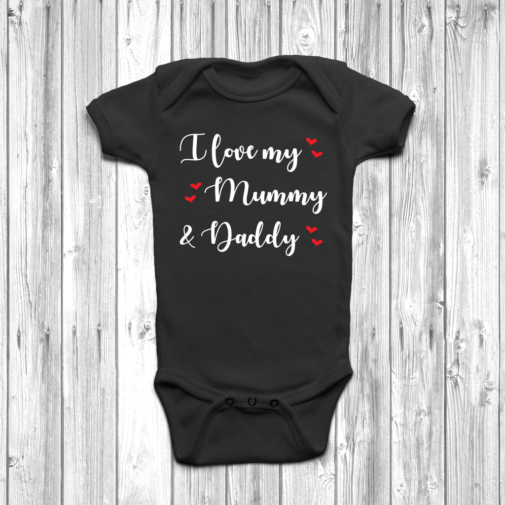 Get trendy with I Love My Mummy And Daddy Baby Grow - Baby Grow available at DizzyKitten. Grab yours for £8.45 today!