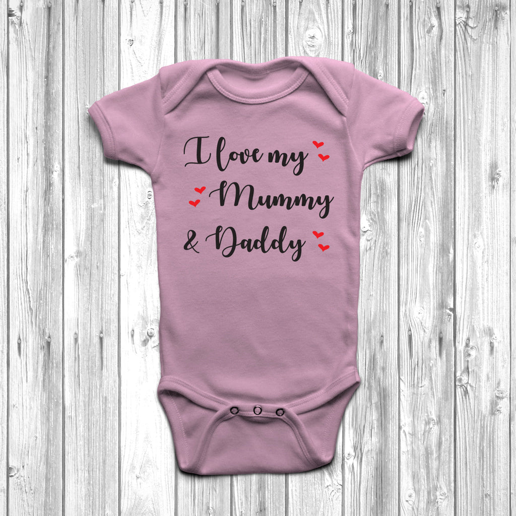 Get trendy with I Love My Mummy And Daddy Baby Grow - Baby Grow available at DizzyKitten. Grab yours for £8.45 today!