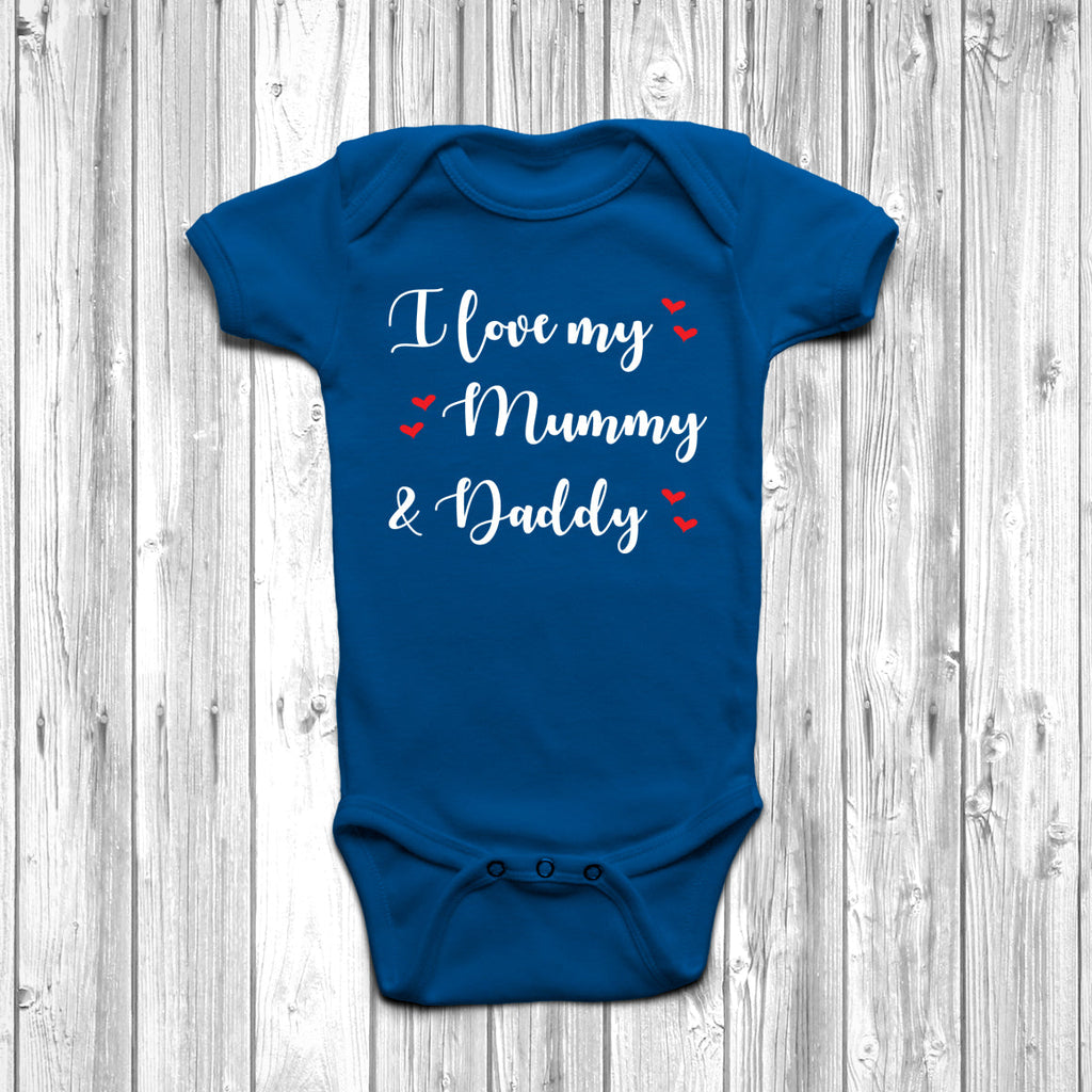 Get trendy with I Love My Mummy And Daddy Baby Grow - Baby Grow available at DizzyKitten. Grab yours for £8.45 today!