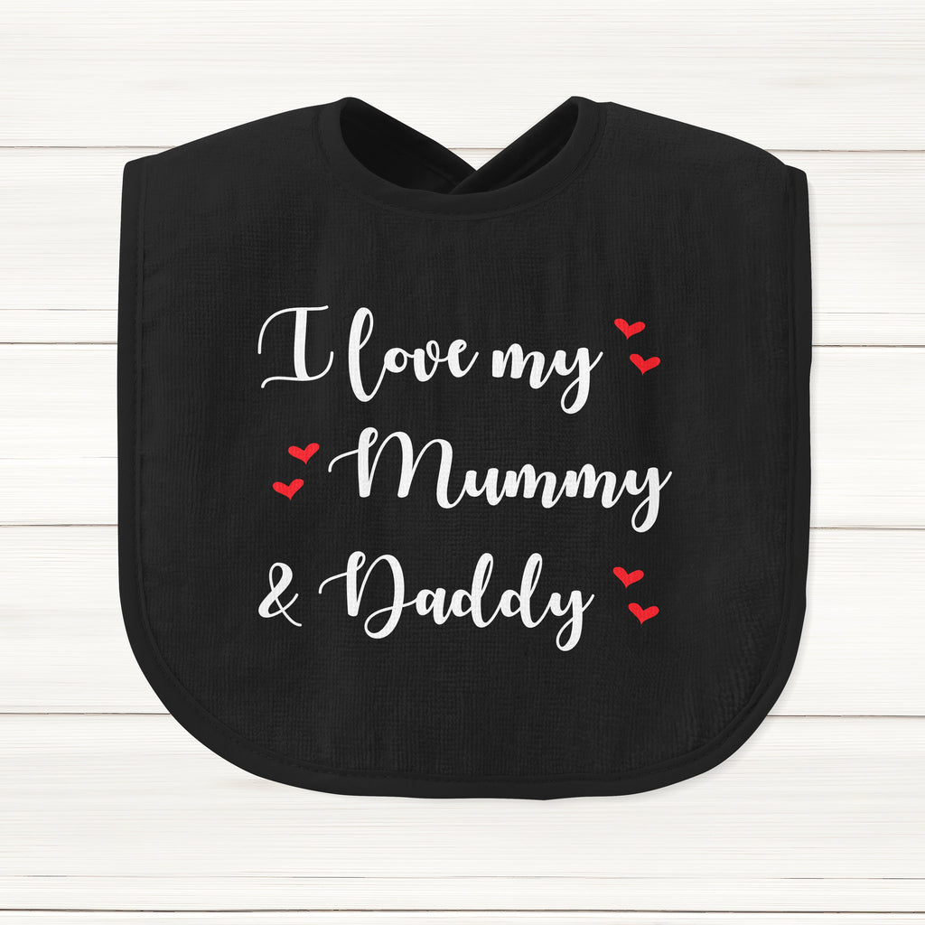 Get trendy with I Love My Mummy And Daddy Baby Bib - Baby Grow available at DizzyKitten. Grab yours for £7.45 today!