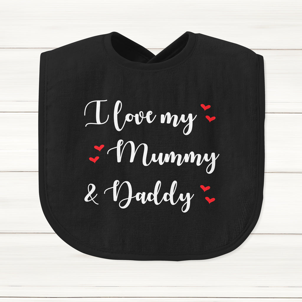 Get trendy with I Love My Mummy And Daddy Baby Bib - Baby Grow available at DizzyKitten. Grab yours for £6.95 today!
