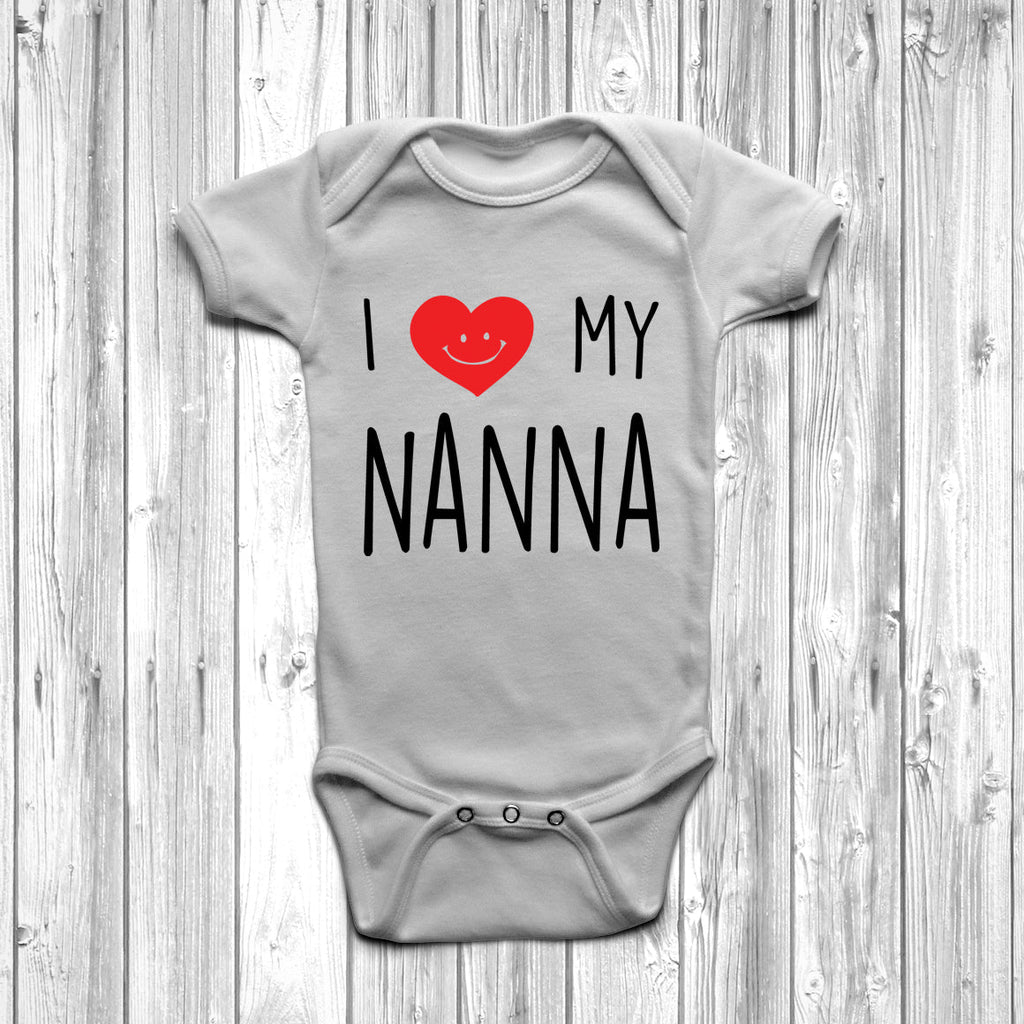 Get trendy with I Love My Nanna Baby Grow - Baby Grow available at DizzyKitten. Grab yours for £7.95 today!