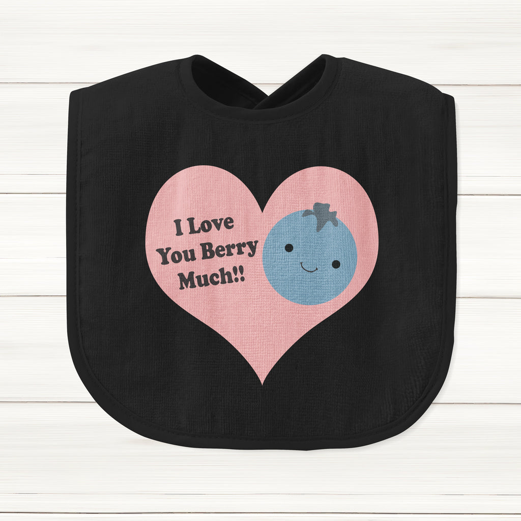 Get trendy with I Love You Berry Much Baby Bib - Baby Grow available at DizzyKitten. Grab yours for £7.45 today!