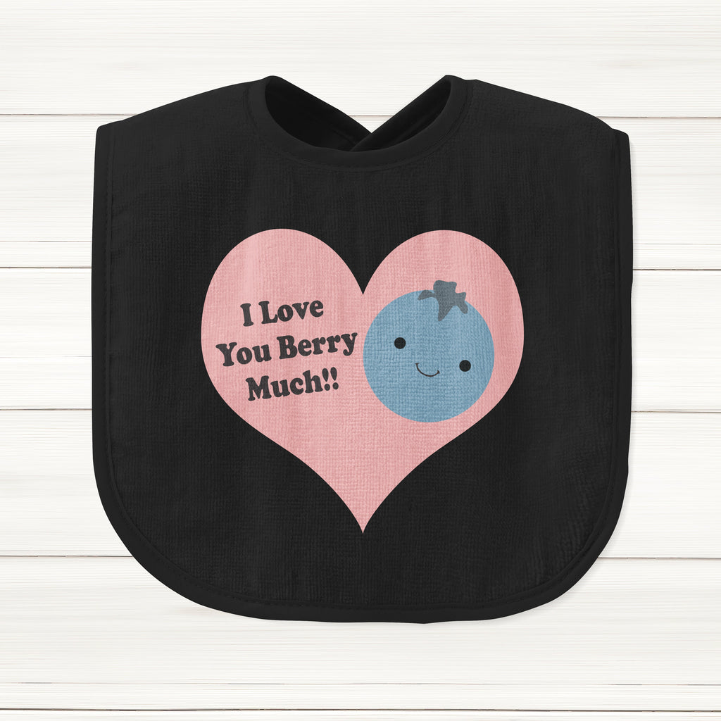 Get trendy with I Love You Berry Much Baby Bib - Baby Grow available at DizzyKitten. Grab yours for £6.95 today!