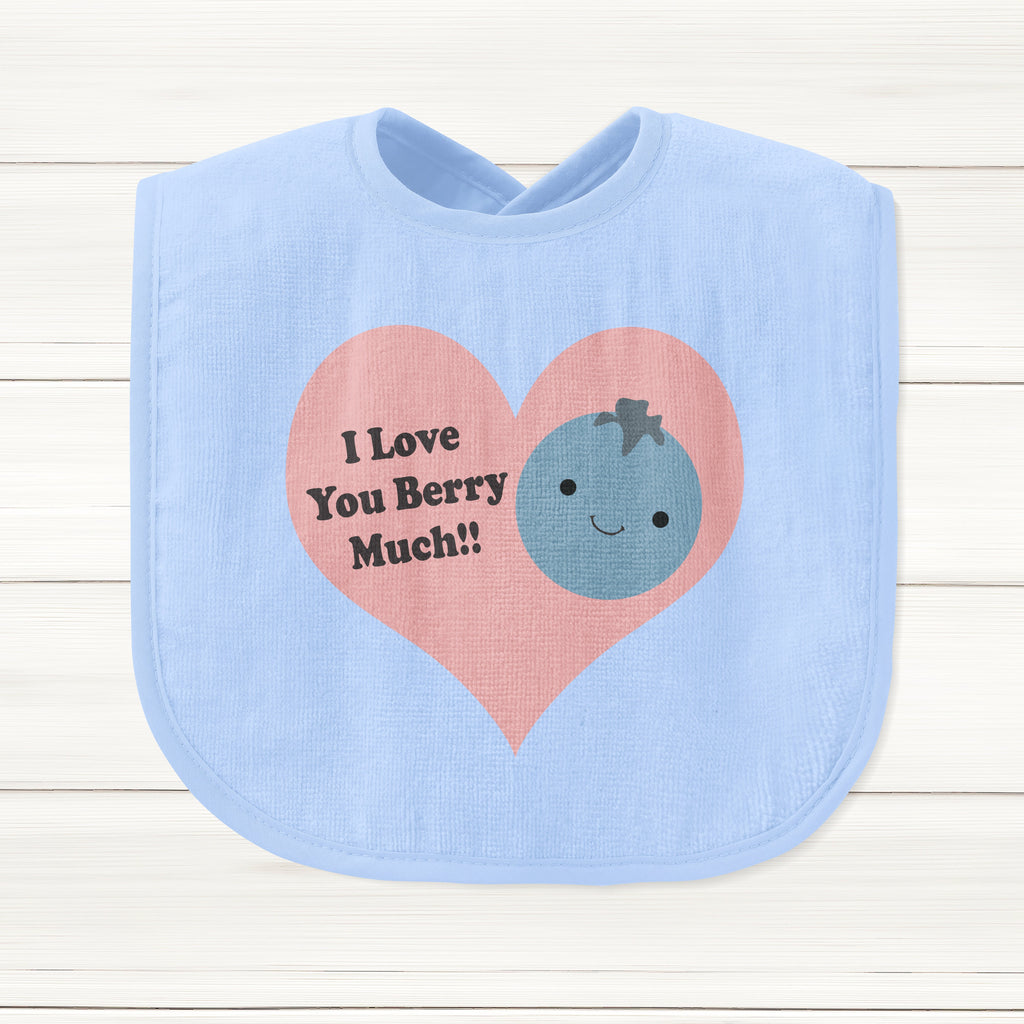 Get trendy with I Love You Berry Much Baby Bib - Baby Grow available at DizzyKitten. Grab yours for £7.45 today!