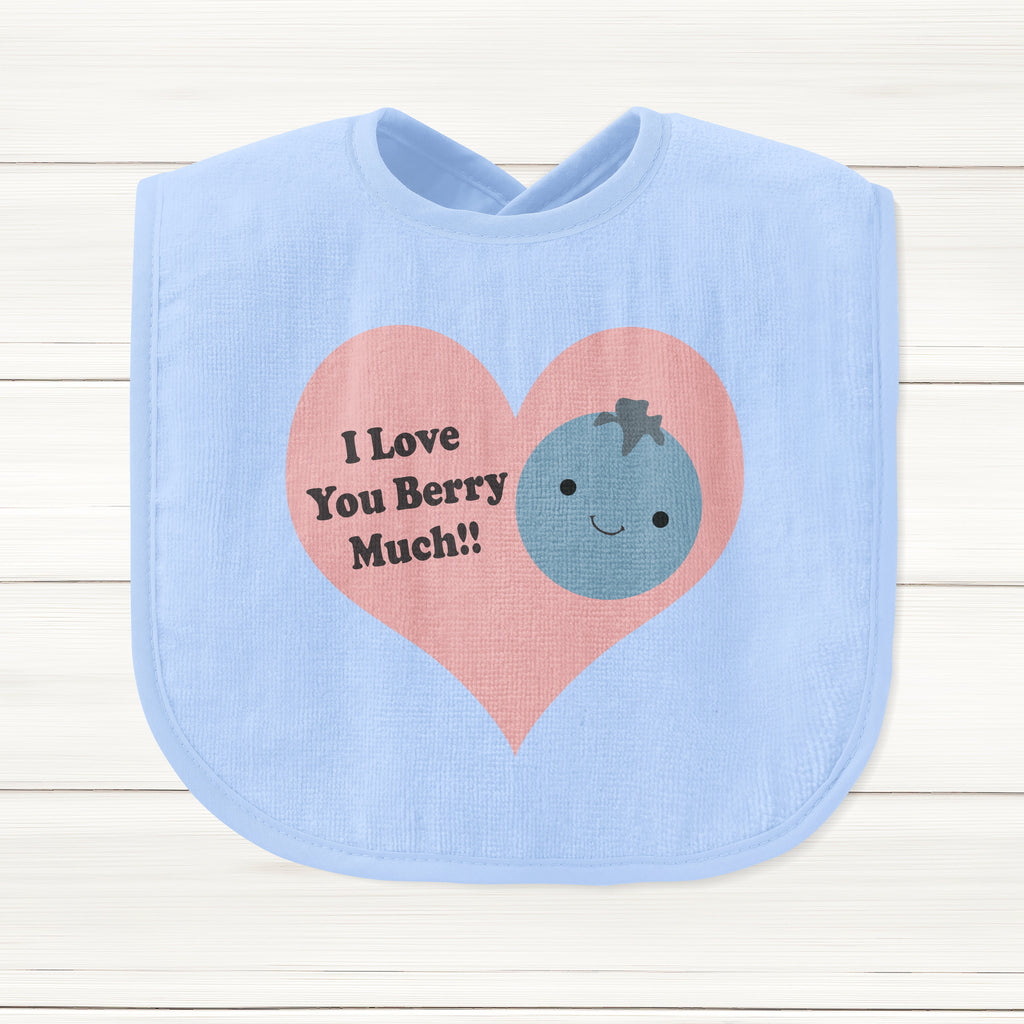 Get trendy with I Love You Berry Much Baby Bib - Baby Grow available at DizzyKitten. Grab yours for £6.95 today!