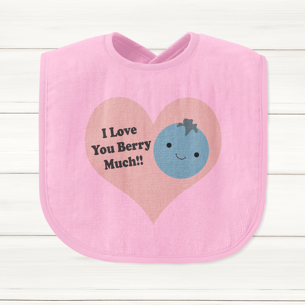 Get trendy with I Love You Berry Much Baby Bib - Baby Grow available at DizzyKitten. Grab yours for £6.95 today!