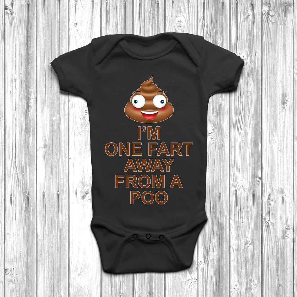 Get trendy with I'm One Fart Away From A Poo Baby Grow - Baby Grow available at DizzyKitten. Grab yours for £10.45 today!