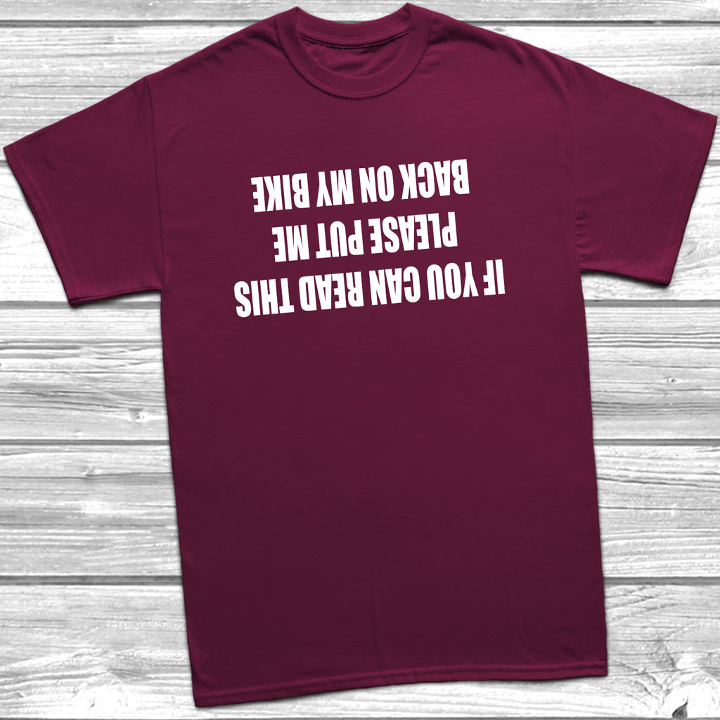 Get trendy with If You Can Read This Bike T-Shirt - T-Shirt available at DizzyKitten. Grab yours for £9.99 today!