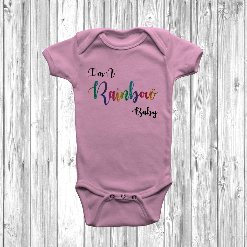 Get trendy with I'm A Rainbow Baby Baby Grow - Baby Grow available at DizzyKitten. Grab yours for £7.45 today!