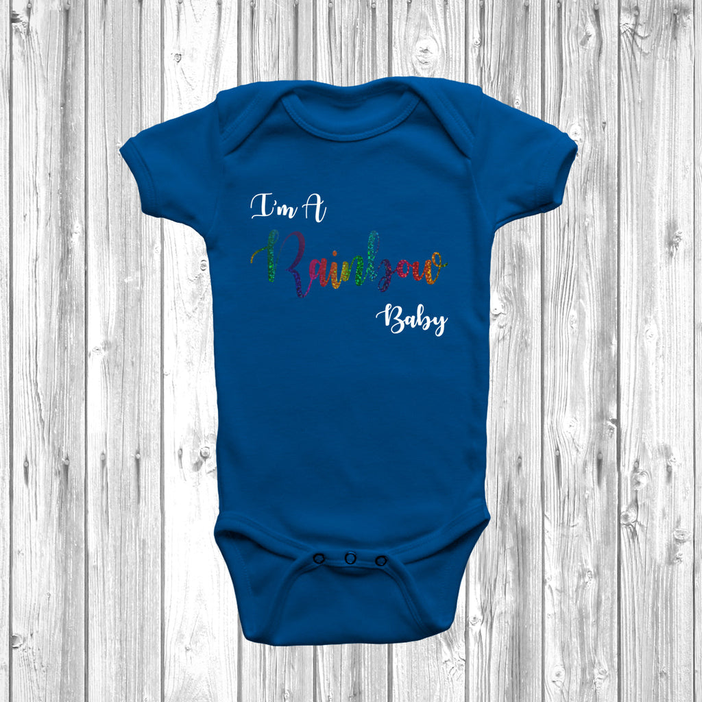 Get trendy with I'm A Rainbow Baby Baby Grow - Baby Grow available at DizzyKitten. Grab yours for £7.45 today!