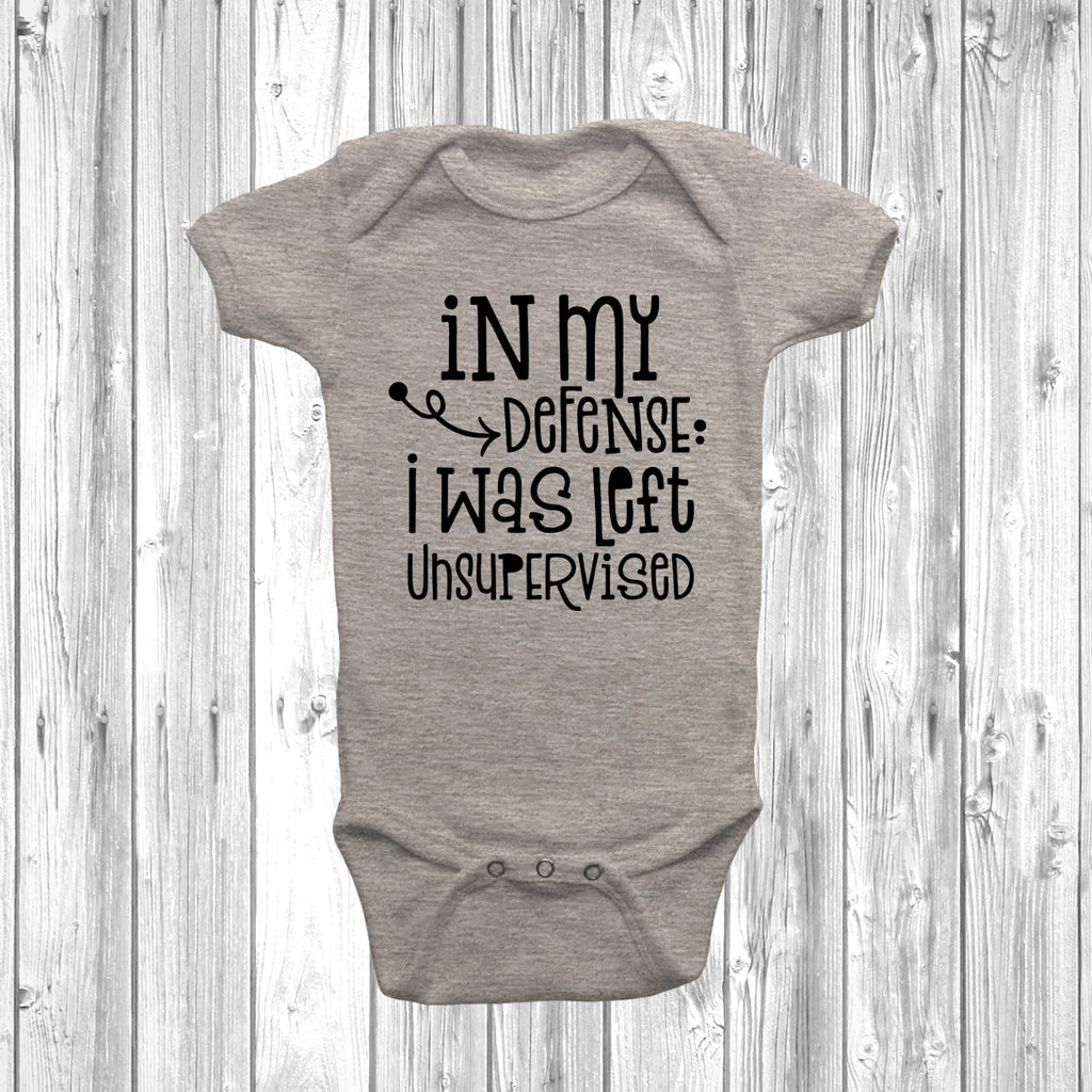 Get trendy with In My Defense I Was Left Unsupervised Baby Grow - Baby Grow available at DizzyKitten. Grab yours for £8.45 today!