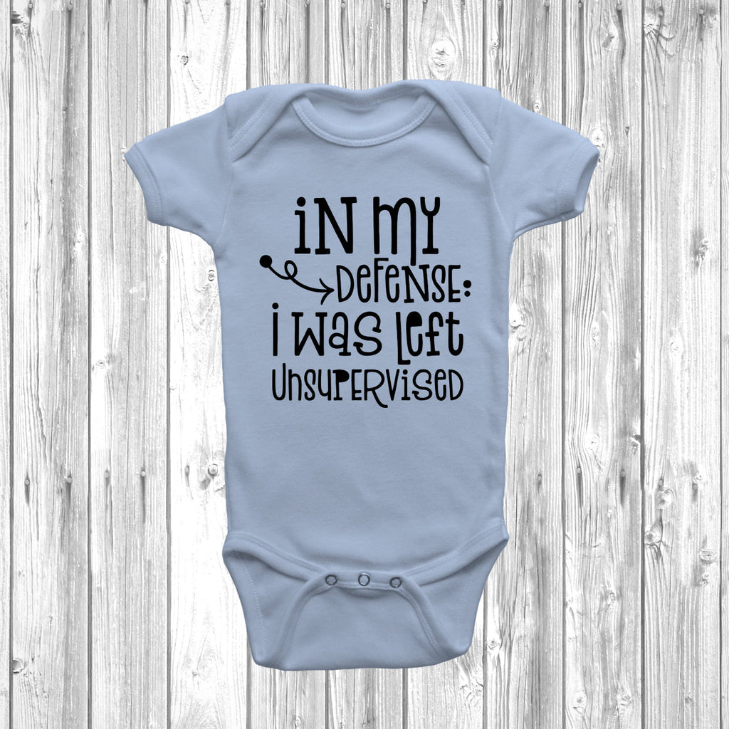 Get trendy with In My Defense I Was Left Unsupervised Baby Grow - Baby Grow available at DizzyKitten. Grab yours for £8.45 today!