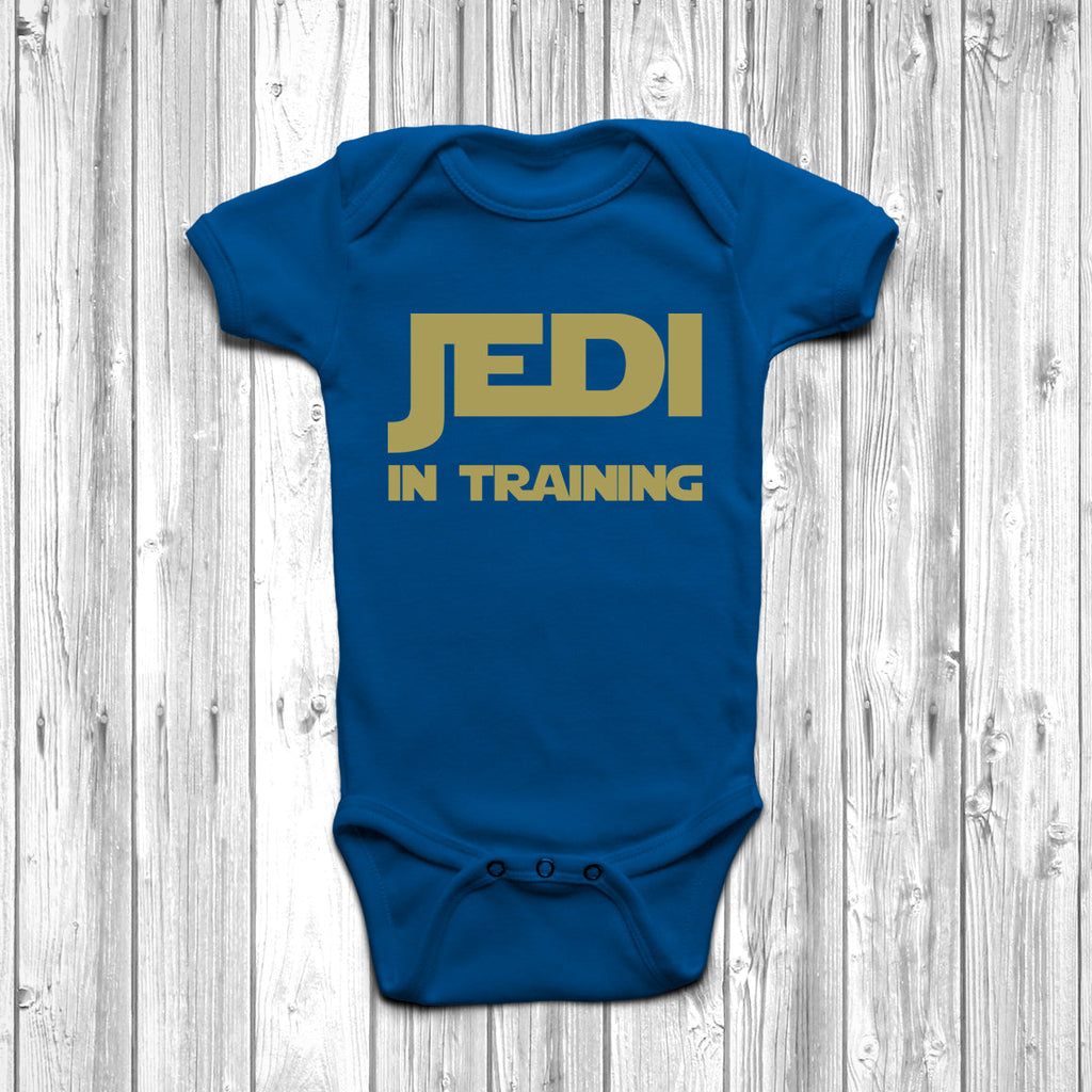 Get trendy with Jedi In Training Baby Grow - Baby Grow available at DizzyKitten. Grab yours for £8.45 today!